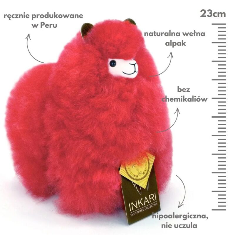 Maskotka Alpaka Inkari Cherry S - obrazek 3